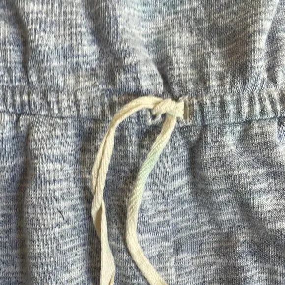 Victoria’s Secret Blue Jersey Romper Shorts Athleisure Space Dye Drawstring - Picture 6 of 7